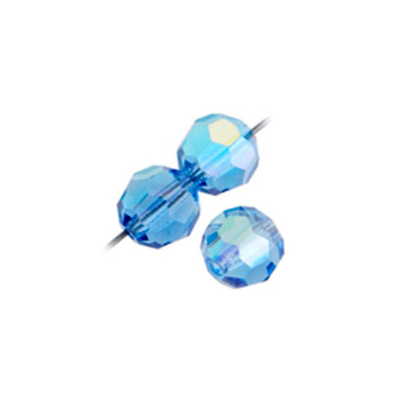 Preciosa Crystal Round Bead 5mm SAPPHIRE AB