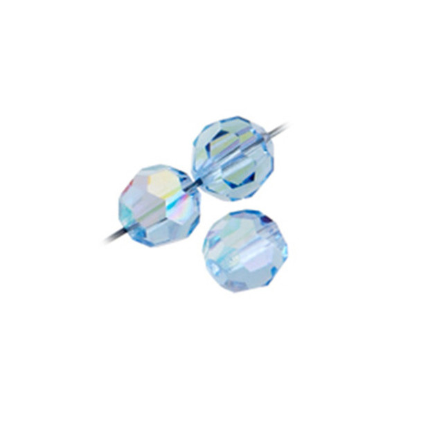 Preciosa Crystal Round Bead 5mm LIGHT SAPPHIRE AB