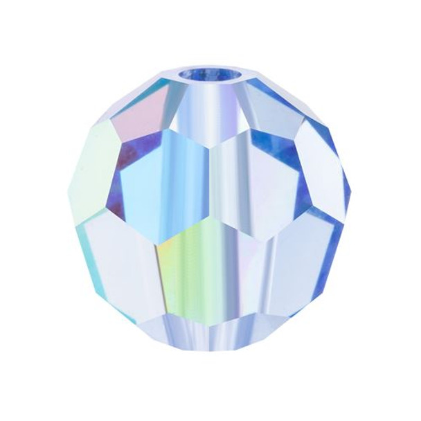 Preciosa Crystal Faceted Round Bead 5mm LIGHT SAPPHIRE AB 1