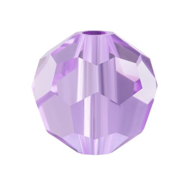 Preciosa Crystal Faceted Round Bead 5mm VIOLET purple glass crystal beads