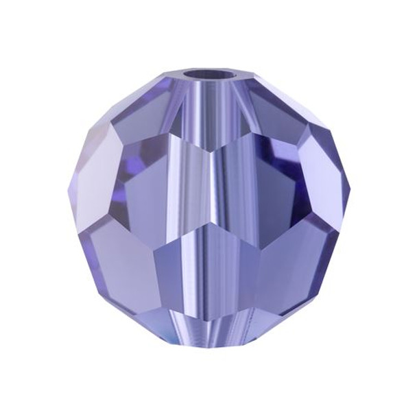 Preciosa Crystal Faceted Round Bead 5mm TANZANITE purple violet glass crystal beads