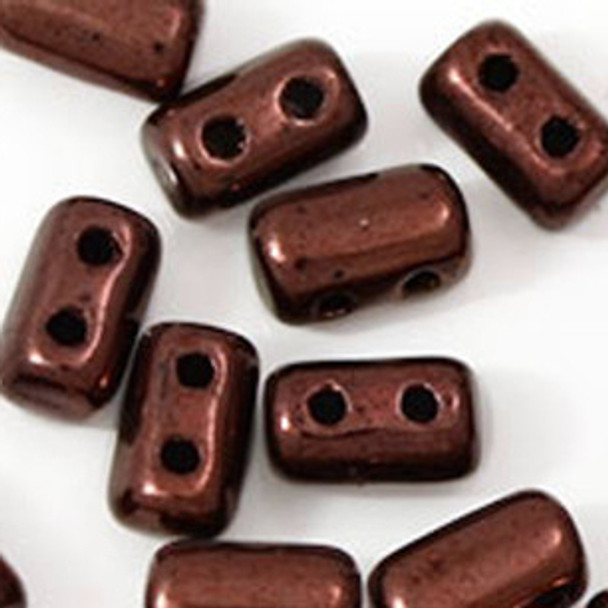 RULLA Czech Glass Beads 5x3mm DK BRONZE