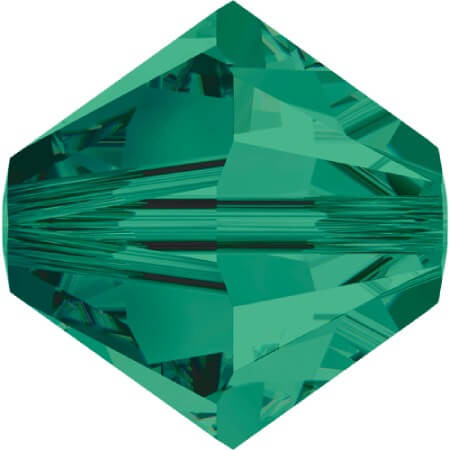 Swarovski Crystal Bicone Beads 3mm EMERALD 5328