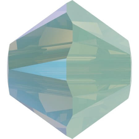 Swarovski Crystal Bicone Beads 4mm CHRYSOLITE OPAL SHIMMER 5328