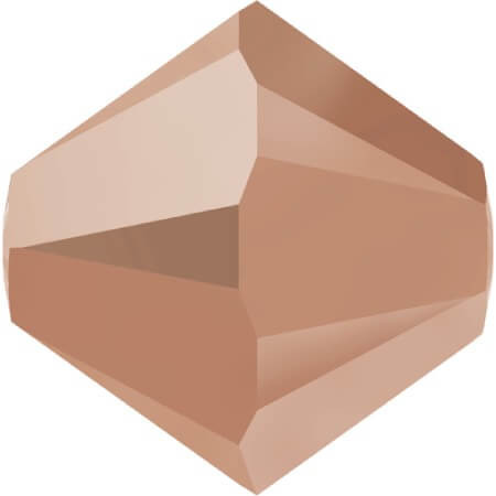 Swarovski Crystal Bicone Beads 4mm CRYSTAL ROSE GOLD 2X 5328