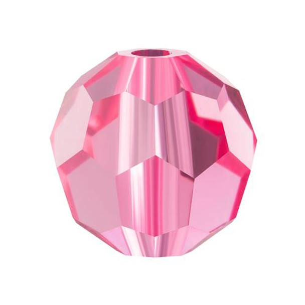 Preciosa Crystal Round Bead 6mm ROSE 1