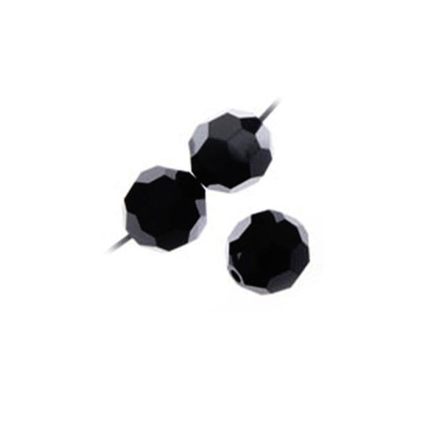 Preciosa Crystal Round Bead 6mm HEMATITE HALFCOAT