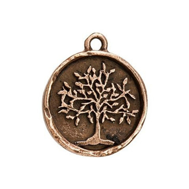 NUNN DESIGN Tree of Life Charm Copper Plated Pewter