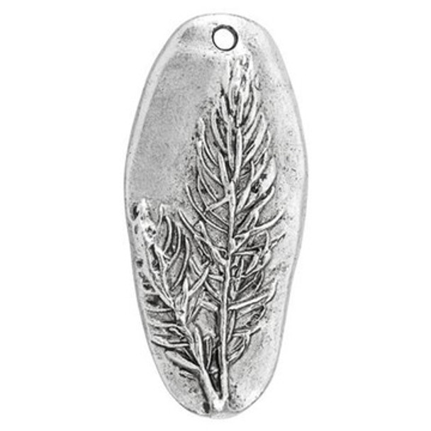 NUNN DESIGN Denali Charm Antique Silver Plated Pewter