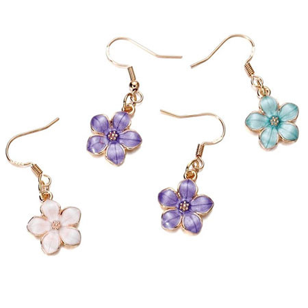 Charm-FLOWER SPRING PASTEL MIX-15x17mm Enamel Plated (Pack of 10)