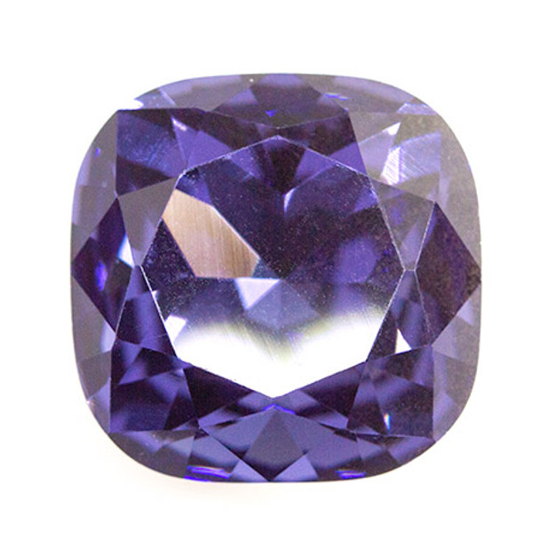 Krakovski Crystal Cushion Fancy Stone 12mm TANZANITE