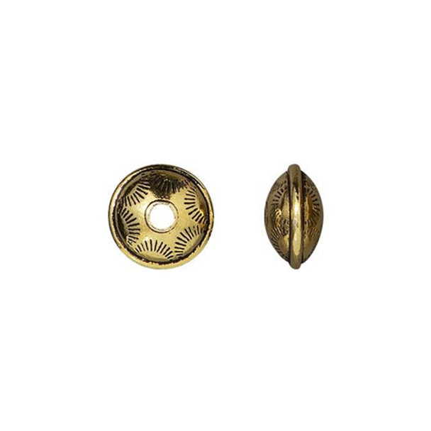 TierraCast BEAD-Western-Antiqued Gold Plated