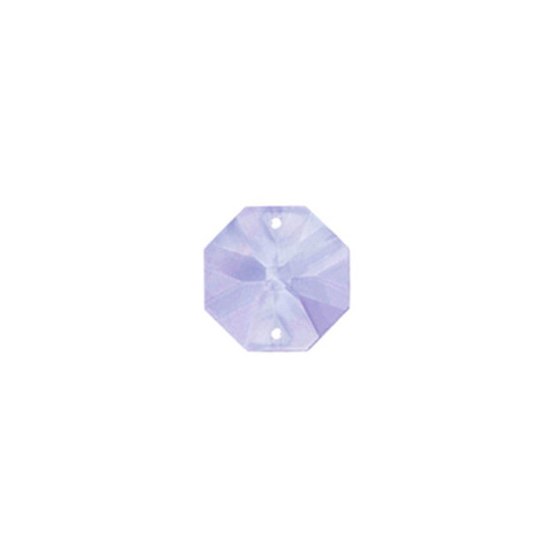 Preciosa Crystal Octagon Connector 24mm LIGHT LAVENDER
