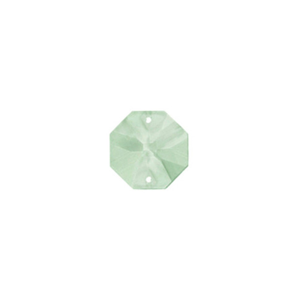 Preciosa Crystal Octagon Connector 24mm SAGE GREEN