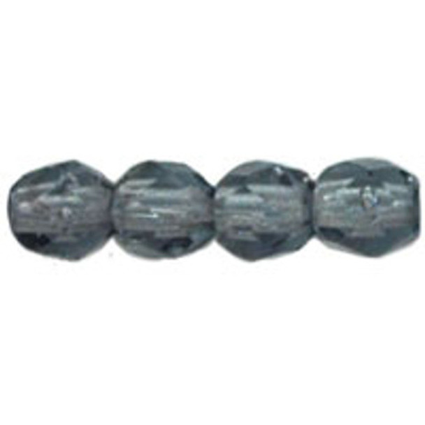 Firepolish 3mm Czech Glass Beads LT MONTANA BLUE