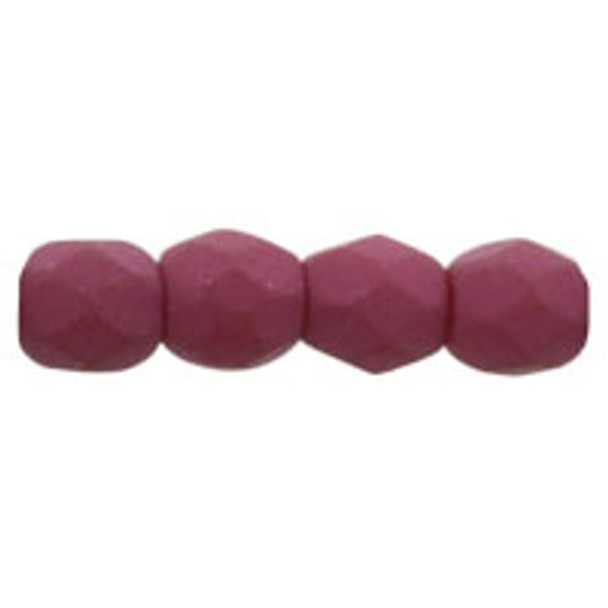 Firepolish 3mm Czech Beads SATURATED FUCHSIA