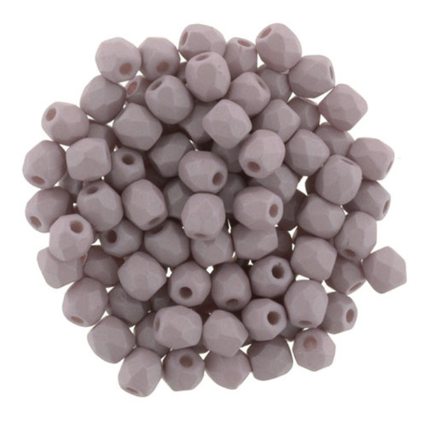 Firepolish 3mm Czech Glass Beads SATURATED MUSHROOM