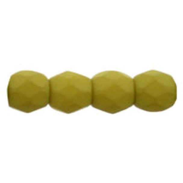 Firepolish 3mm Czech Beads SATURATED CHARTREUSE