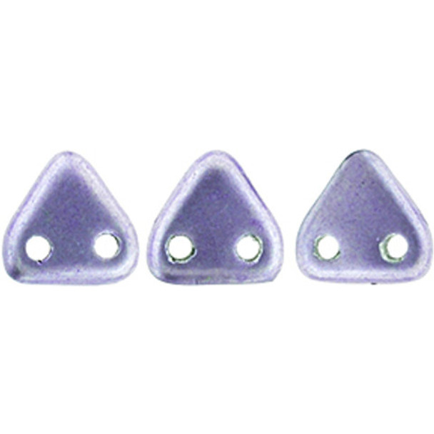 2-Hole TRIANGLE Beads 6mm SATURATED METALLIC BALLET SLIPPER