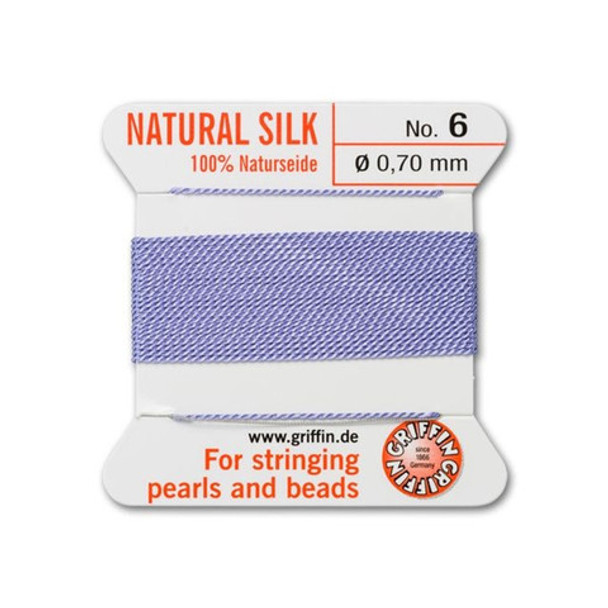 Griffin Natural Silk Bead Cord No.6 LILAC