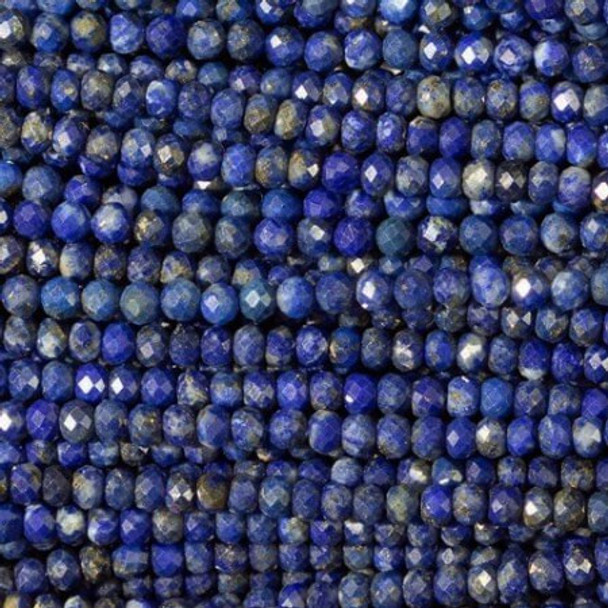 LAPIS 3.5mm High Grade Faceted Gemstone Beads