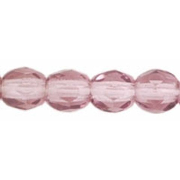 Czech Glass FIREPOLISH Beads 4mm LT AMETHYST