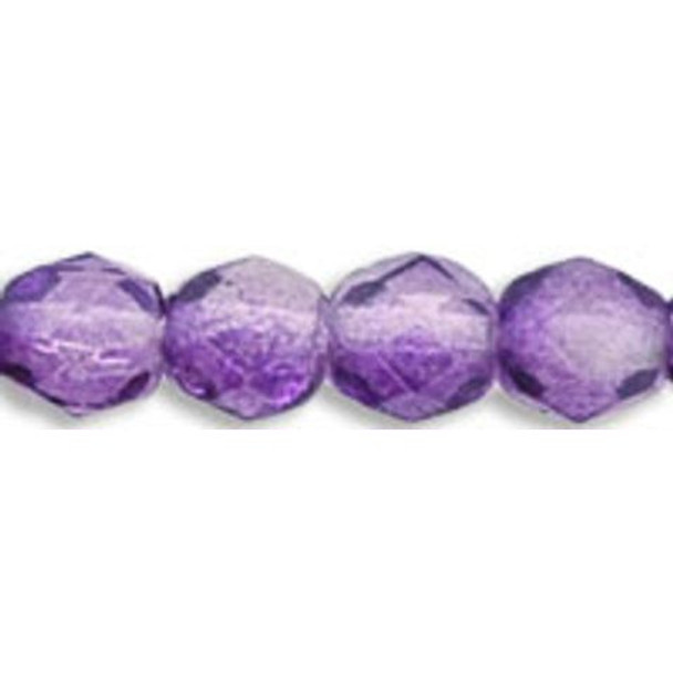 Czech Glass FIREPOLISH Beads 4mm SUGAR PLUM