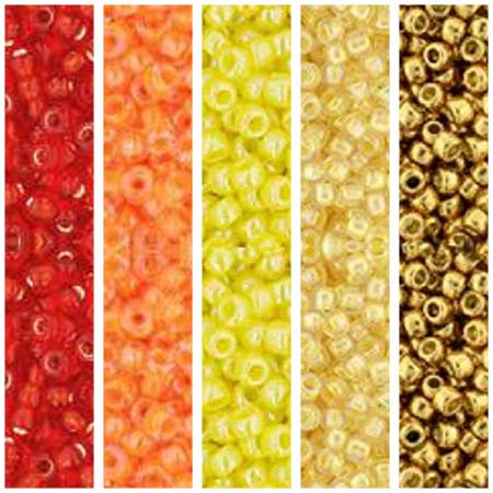 Toho SUNSET BOULEVARD Seed Beads Mix Palette Box Set