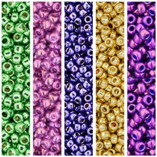 Toho MARDI GRAS Seed Beads Mix Palette Box