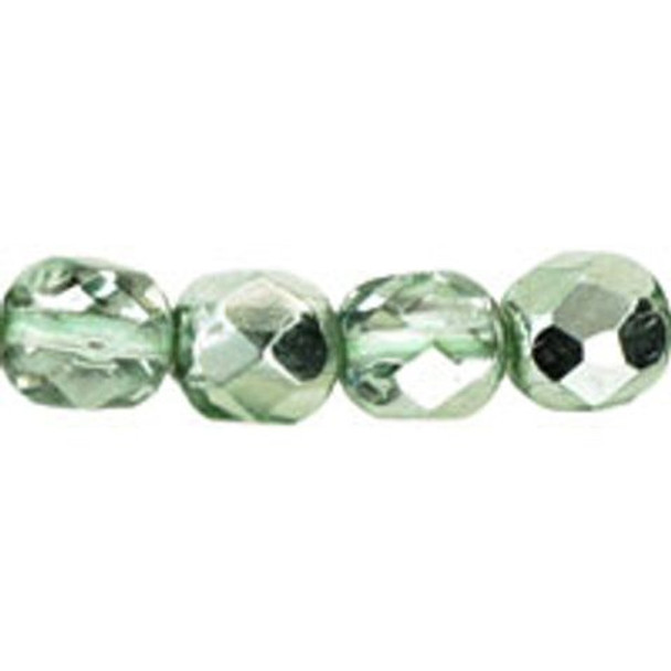 Firepolish 6mm Czech Glass Beads LT PERIDOT