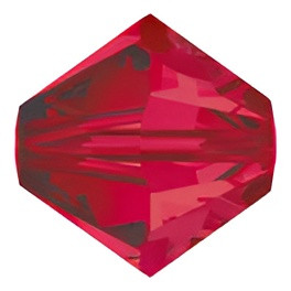 Swarovski Crystal Bicone Bead 6mm RUBY 5328