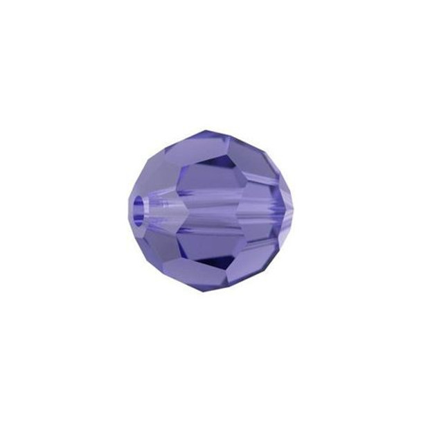 ELITE Eureka Crystal Faceted Round Bead 8mm TANZANITE 5000