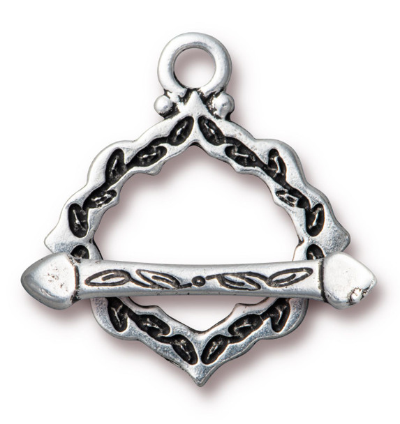 TierraCast TOGGLE CLASP-Cathedral-Antiqued Silver Plated