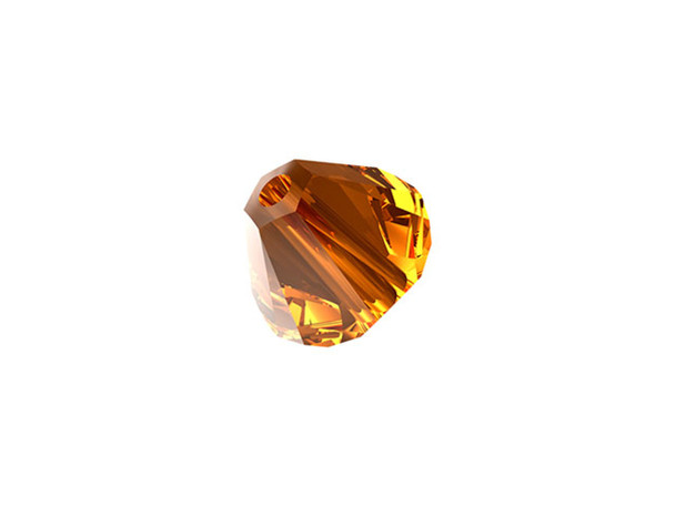 ELITE Eureka Crystal Bicone 6mm LIGHT AMBER