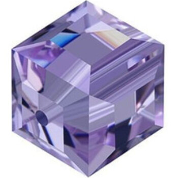 Swarovski Crystal Faceted Cube Bead 8mm TANZANITE 5601