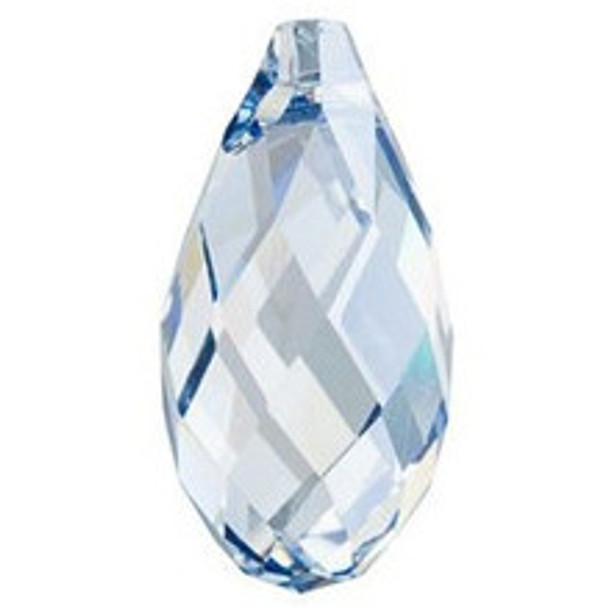 ELITE Eureka Crystal Briolette Pendant 13x6.5mm CRYSTAL BLUE SHADE 6010