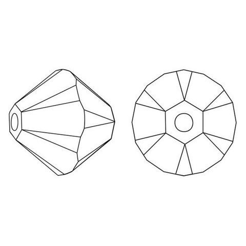 ELITE Eureka Crystal Bicone Bead 5mm CHRYSOLITE OPAL SHIMMER 5328