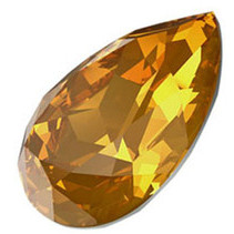 Swarovski Crystal Pear Fancy Stone 18mm GOLDEN TOPAZ