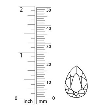 Swarovski Crystal Pear Stone 18mm GOLDEN TOPAZ