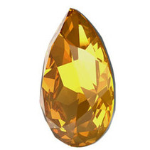 Swarovski Crystal Pear Fancy 18mm GOLDEN TOPAZ