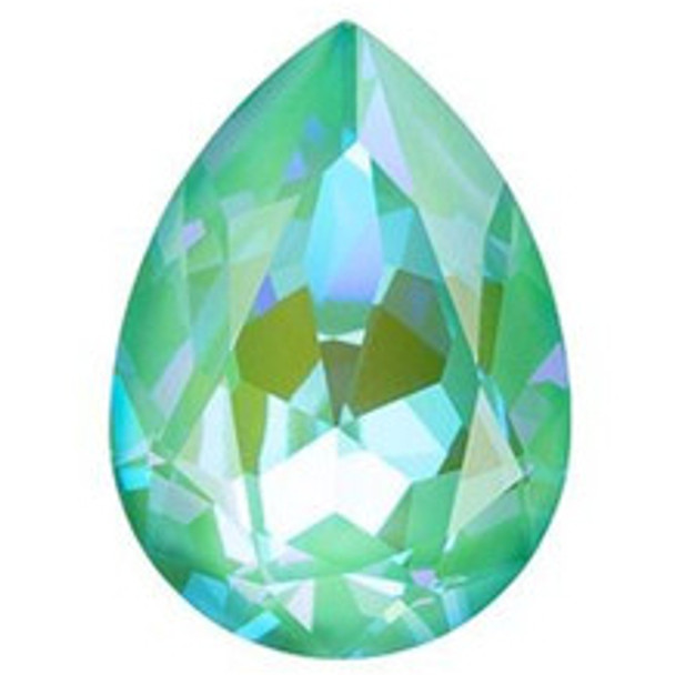 ELITE Eureka Crystal Pear Fancy Stone 18mm SILKY SAGE DELITE LacquerPRO 4320