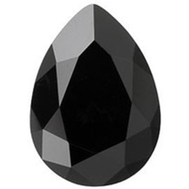 ELITE Eureka Crystal Pear Fancy Stone 14mm JET 4320