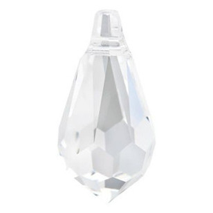 Swarovski Crystal Teardrop Pendant 13x6.5mm CRYSTAL 6000
