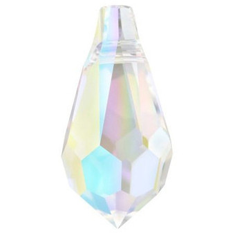 Swarovski Crystal Teardrop Pendant 15x7.5mm CRYSTAL AB 6000