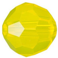 Swarovski Crystal Faceted Round Bead 8mm YELLOW OPAL 5000