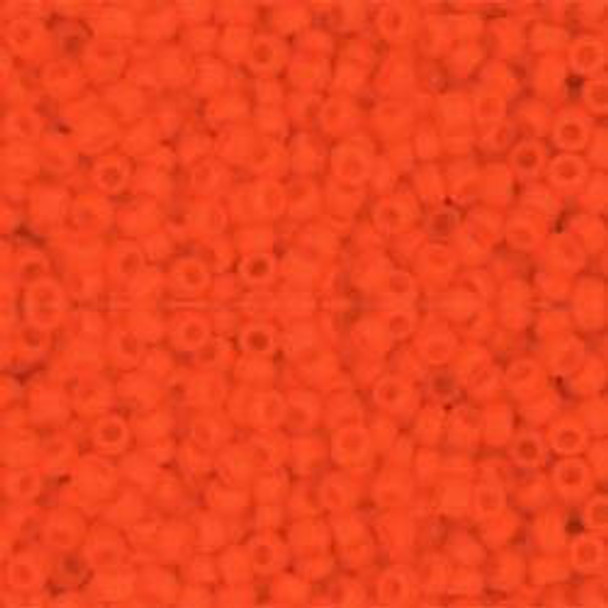 Toho ROUND 11/0 Seed Beads OPAQUE FROSTED SUNSET ORANGE