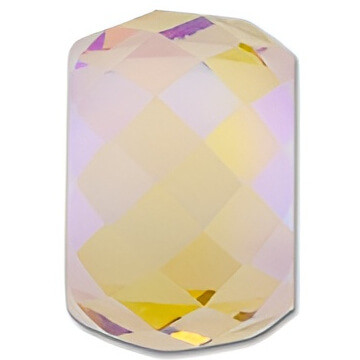 Swarovski Crystal Briolette Bead XXL Hole 11mm LIGHT COLORADO TOPAZ SHIMMER 2X 5043