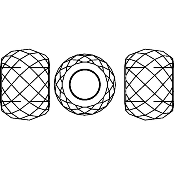 ELITE Eureka Crystal Briolette Bead XL Hole 6mm SCARLET SHIMMER 2X 5042