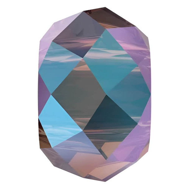 Swarovski Crystal Briolette Bead XL Hole 8mm AMETHYST SHIMMER 2X 5042