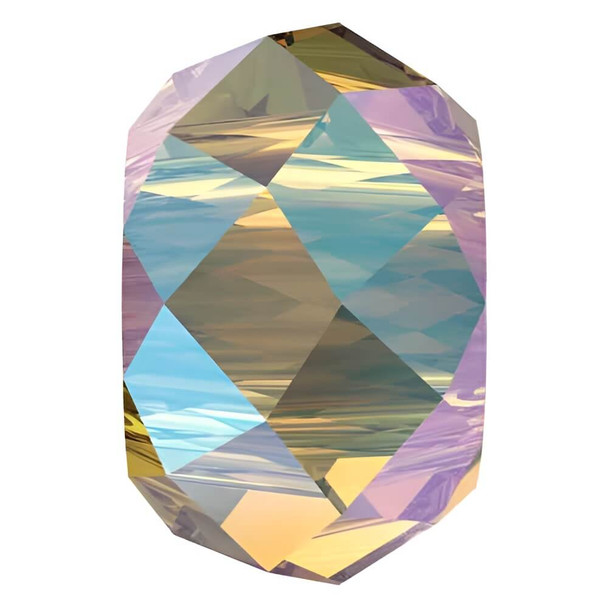 Swarovski Crystal Briolette Bead XL Hole 8mm LIGHT COLORADO TOPAZ SHIMMER 2X 5042